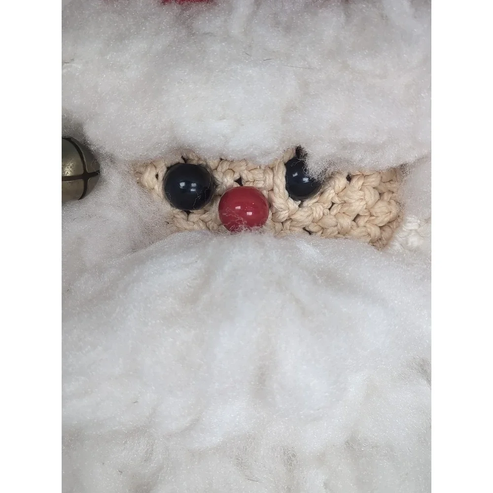 Christmas Santa Macrame Vintage Wall Hanging 29.5